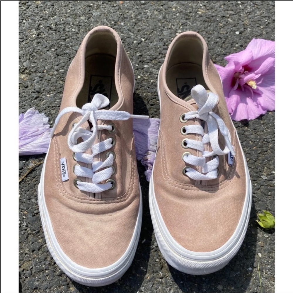 VANS Snow Grey Authentic Pig Suede sneakers